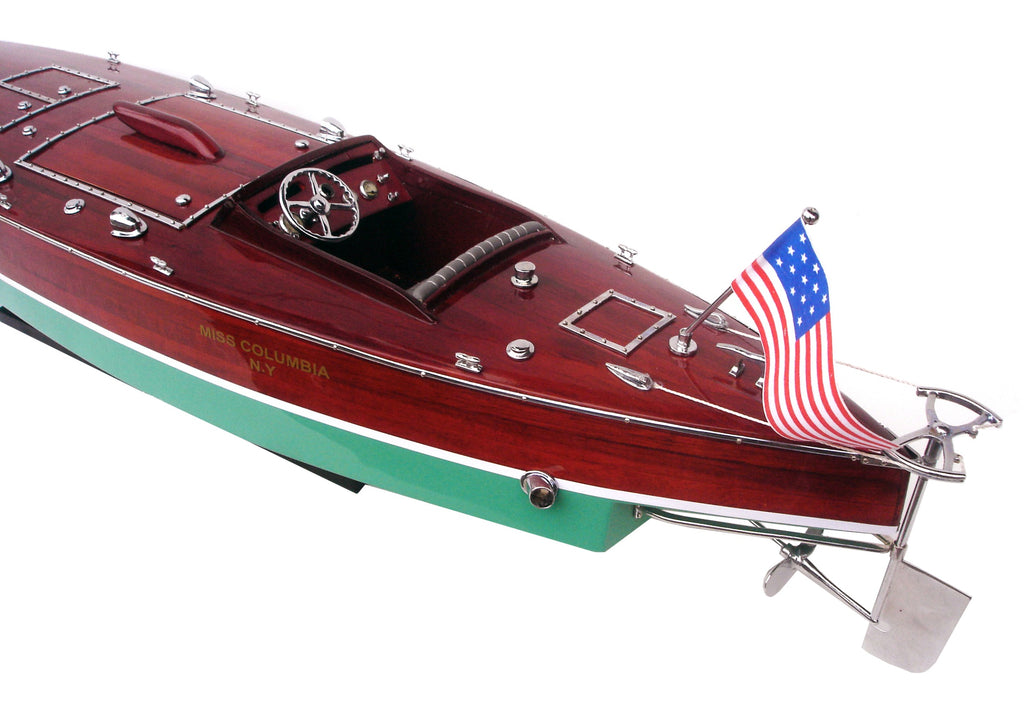 Model Speed Boat Miss Columbia 87 x 18 x H. 21 cm