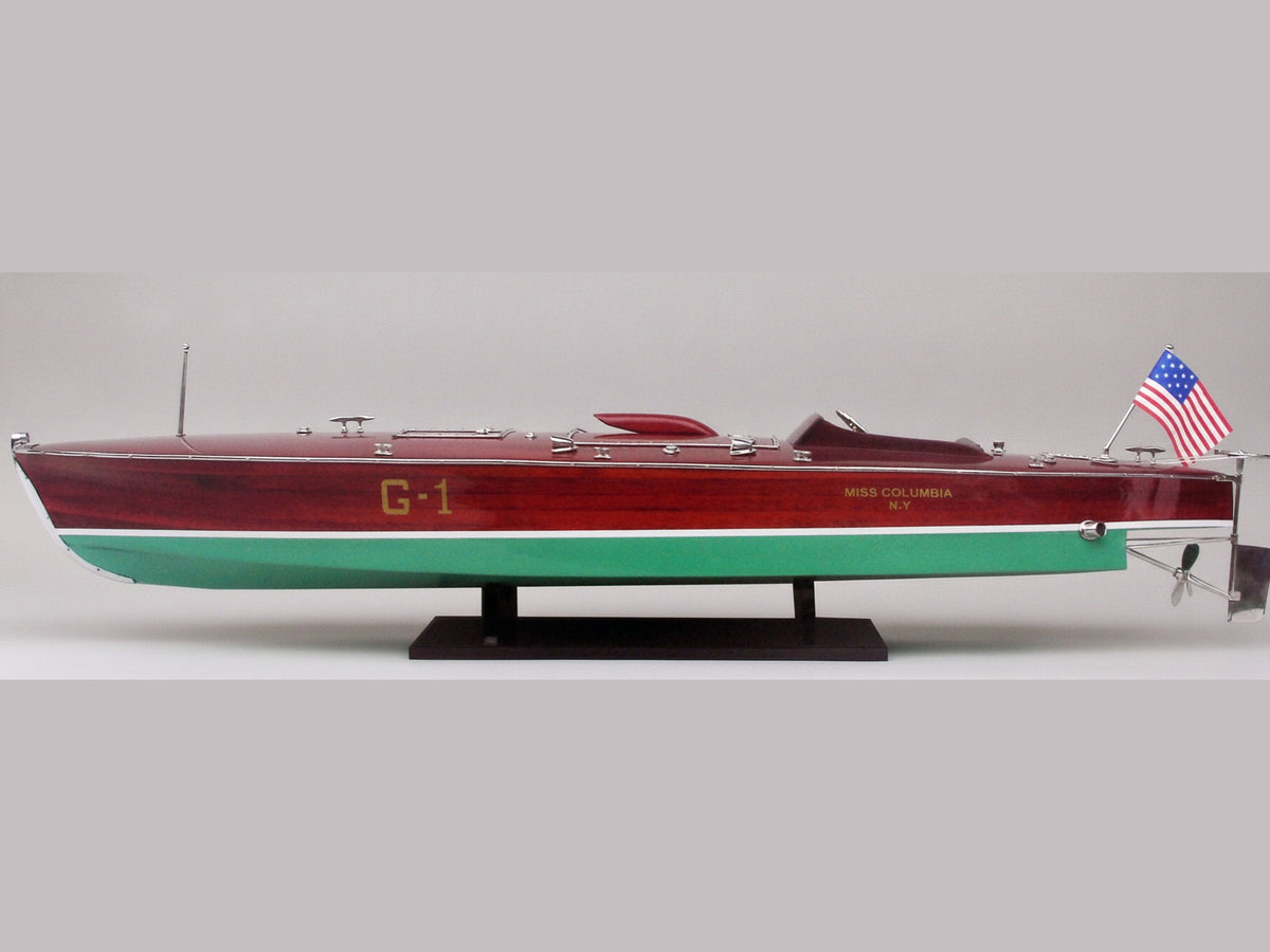 Model Speed Boat Miss Columbia 87 x 18 x H. 21 cm