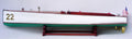 Model Speed Boat Charles D. Mower Number Boat 22 85 x 16 x H. 15 cm