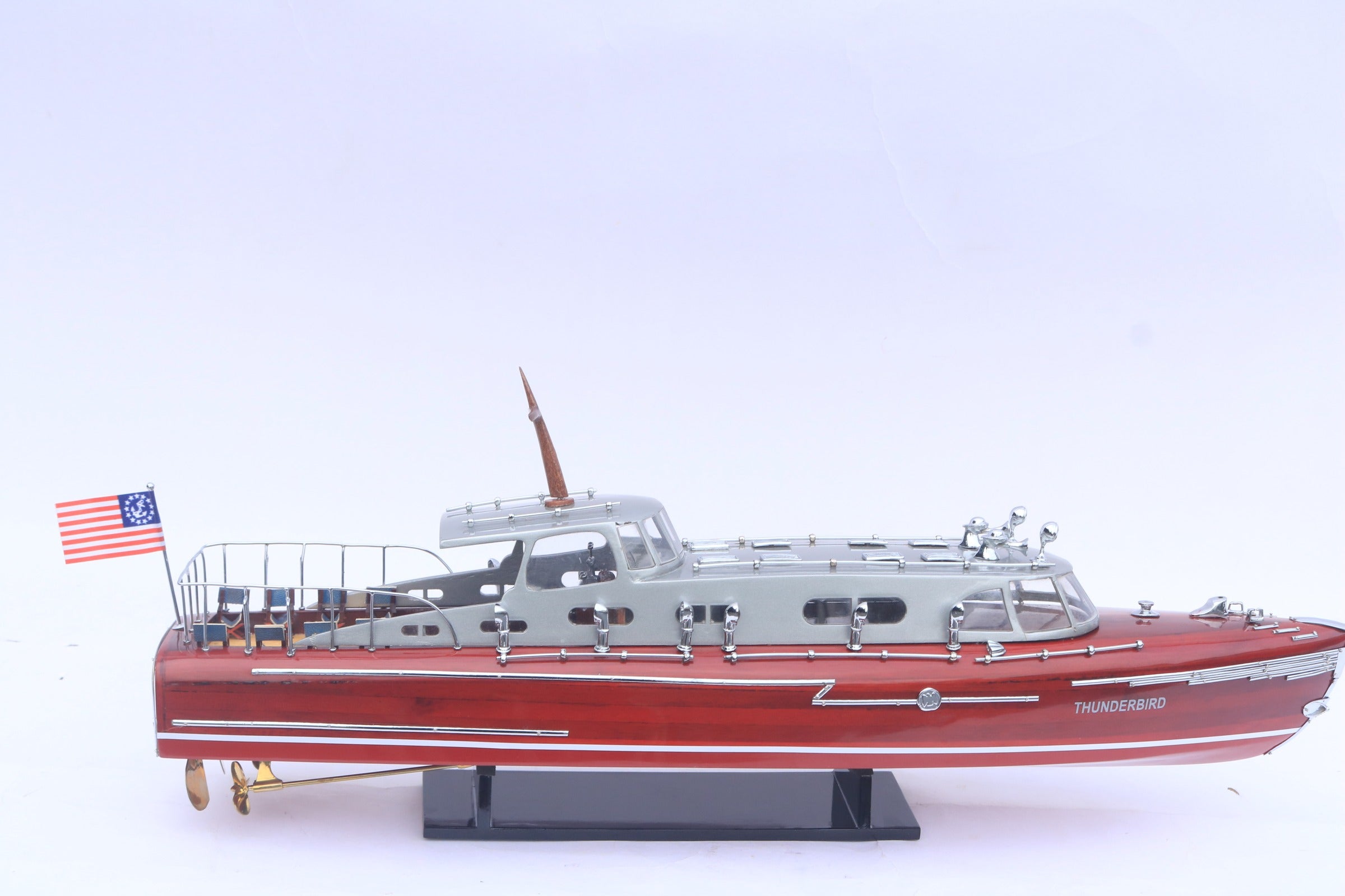 Modell-Speedboot Hacker Craft Thunderbird 95 x 22 x H. 27 cm