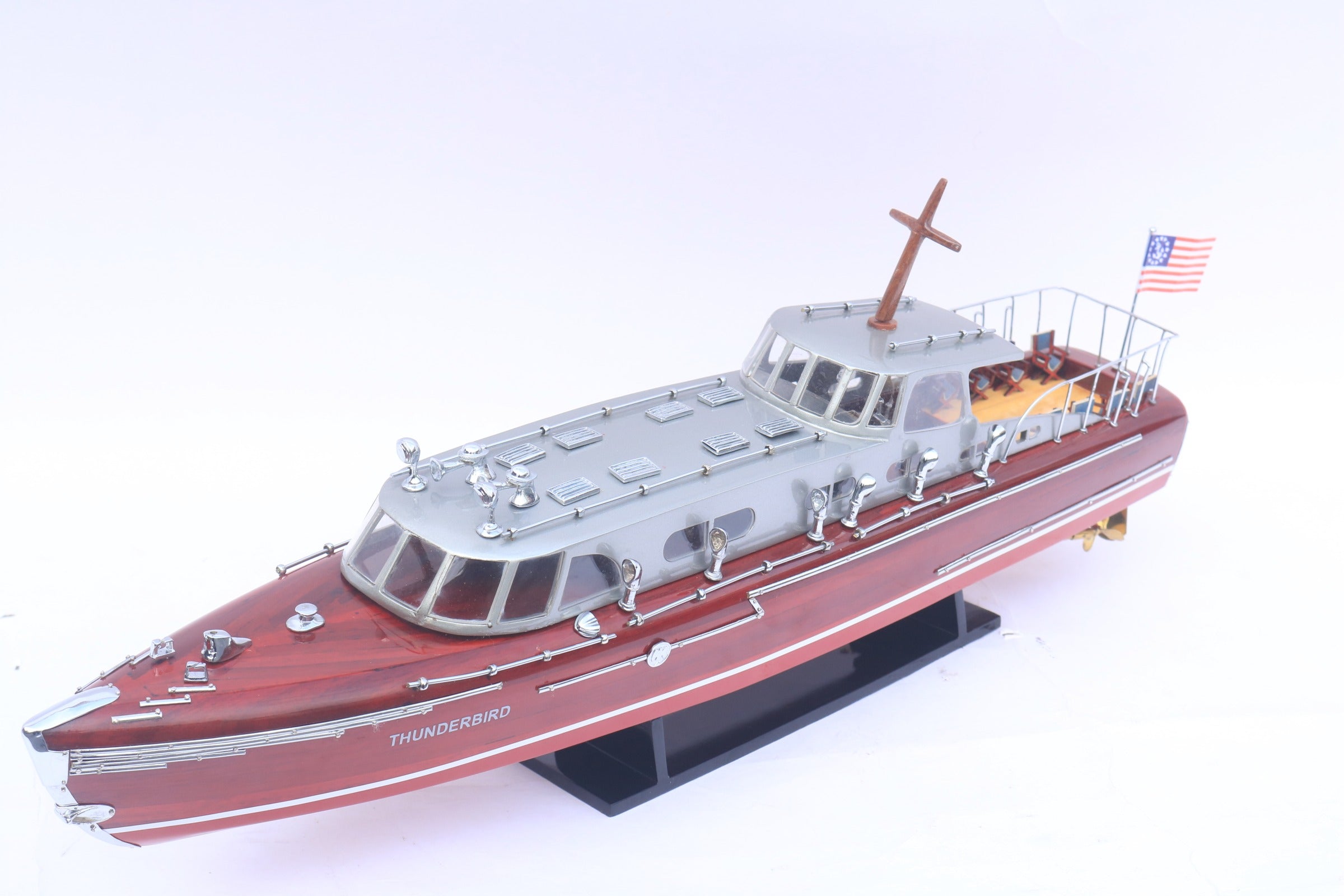 Modell-Speedboot Hacker Craft Thunderbird 95 x 22 x H. 27 cm