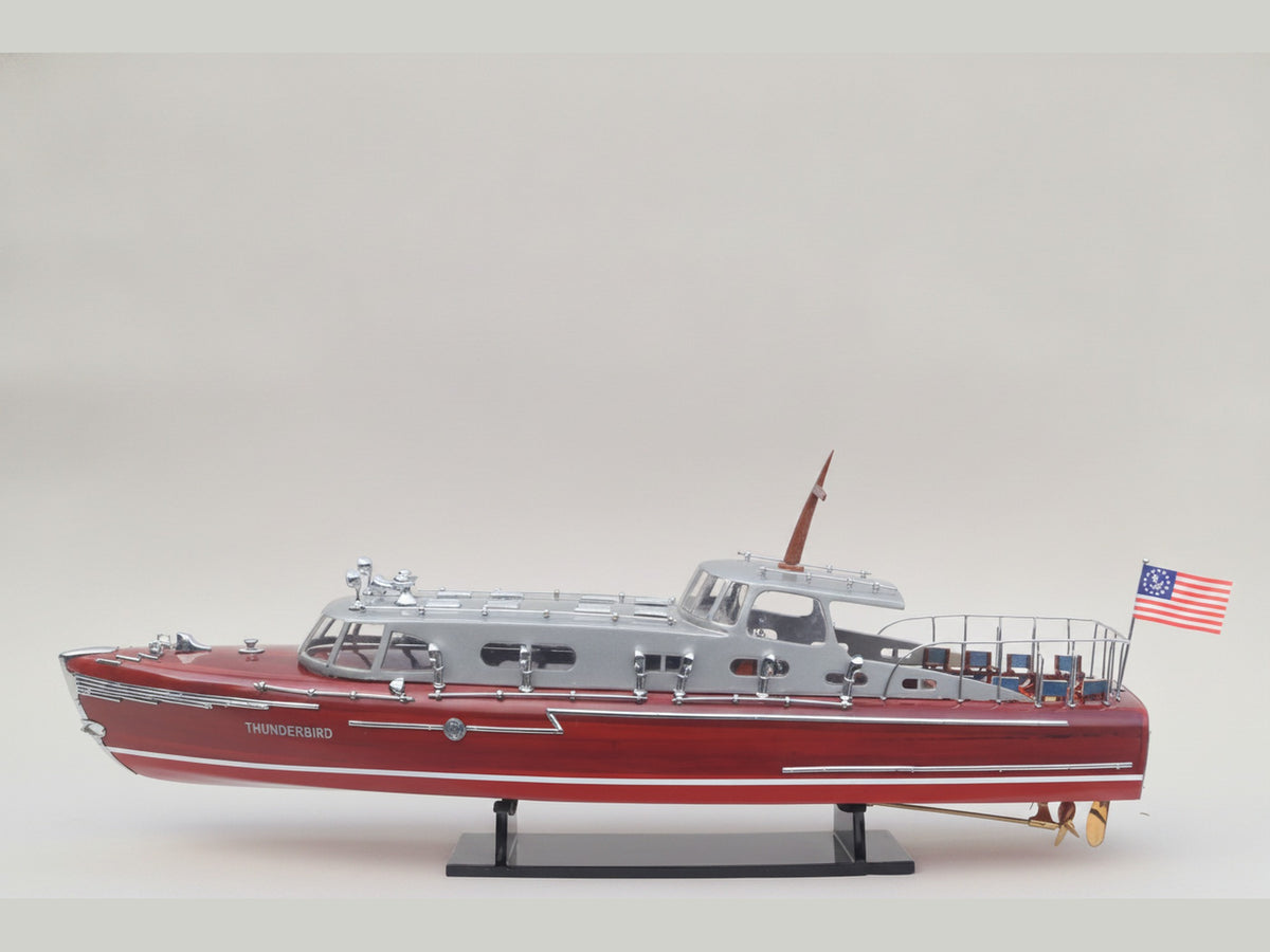 Model Speed Boat Hacker Craft Thunderbird 62 x 13 x H. 23 cm