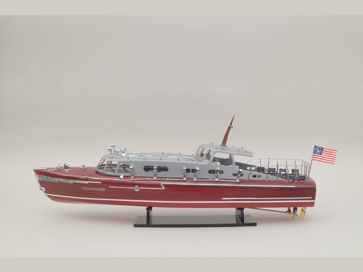 Model Speed Boat Hacker Craft Thunderbird 95 x 22 x H. 27 cm