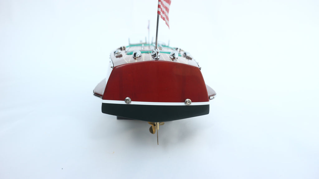 Model Speed Boat Chris Craft Triple Cockpit 73 x 22 x H. 23 cm