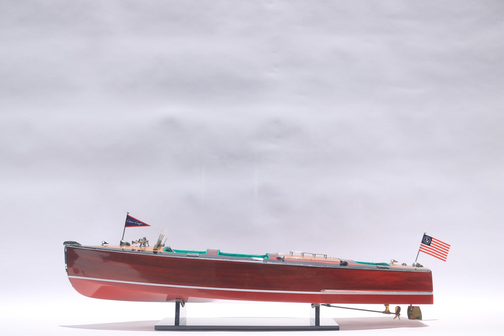 Model Speed Boat Chris Craft Triple Cockpit 81 x 23 x H. 23 cm