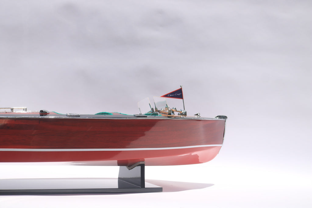 Model Speed Boat Chris Craft Triple Cockpit 81 x 23 x H. 23 cm