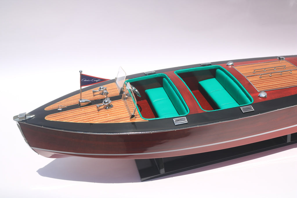 Model Speed Boat Chris Craft Triple Cockpit 81 x 23 x H. 23 cm