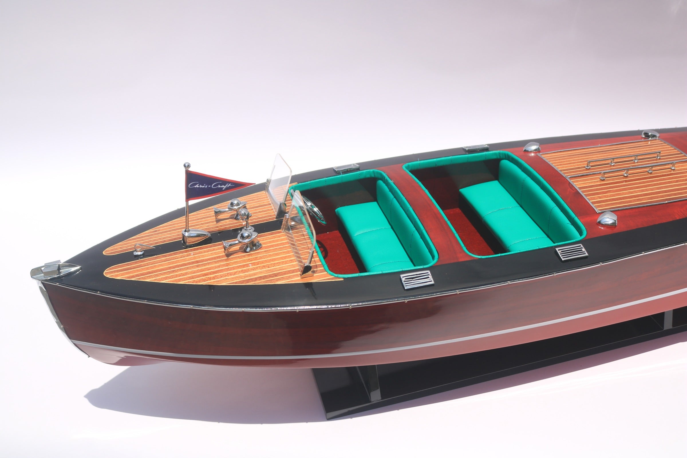 Model Speed Boat Chris Craft Triple Cockpit 81 x 23 x H. 23 cm