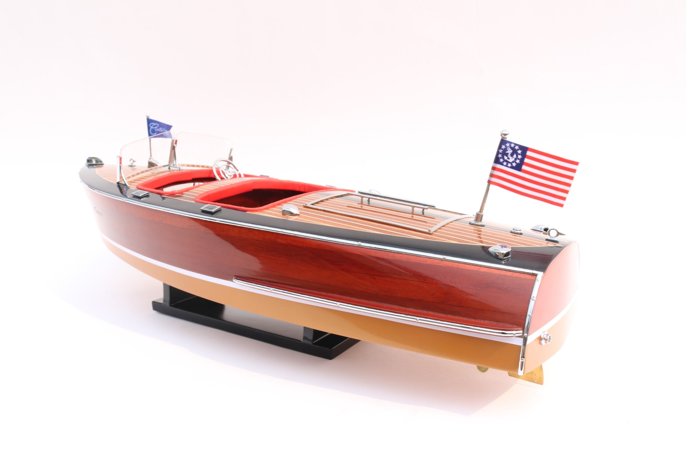Modell-Speedboot Century Sea Maid 1942 Double Barrel 52 x 18 x H. 16 cm