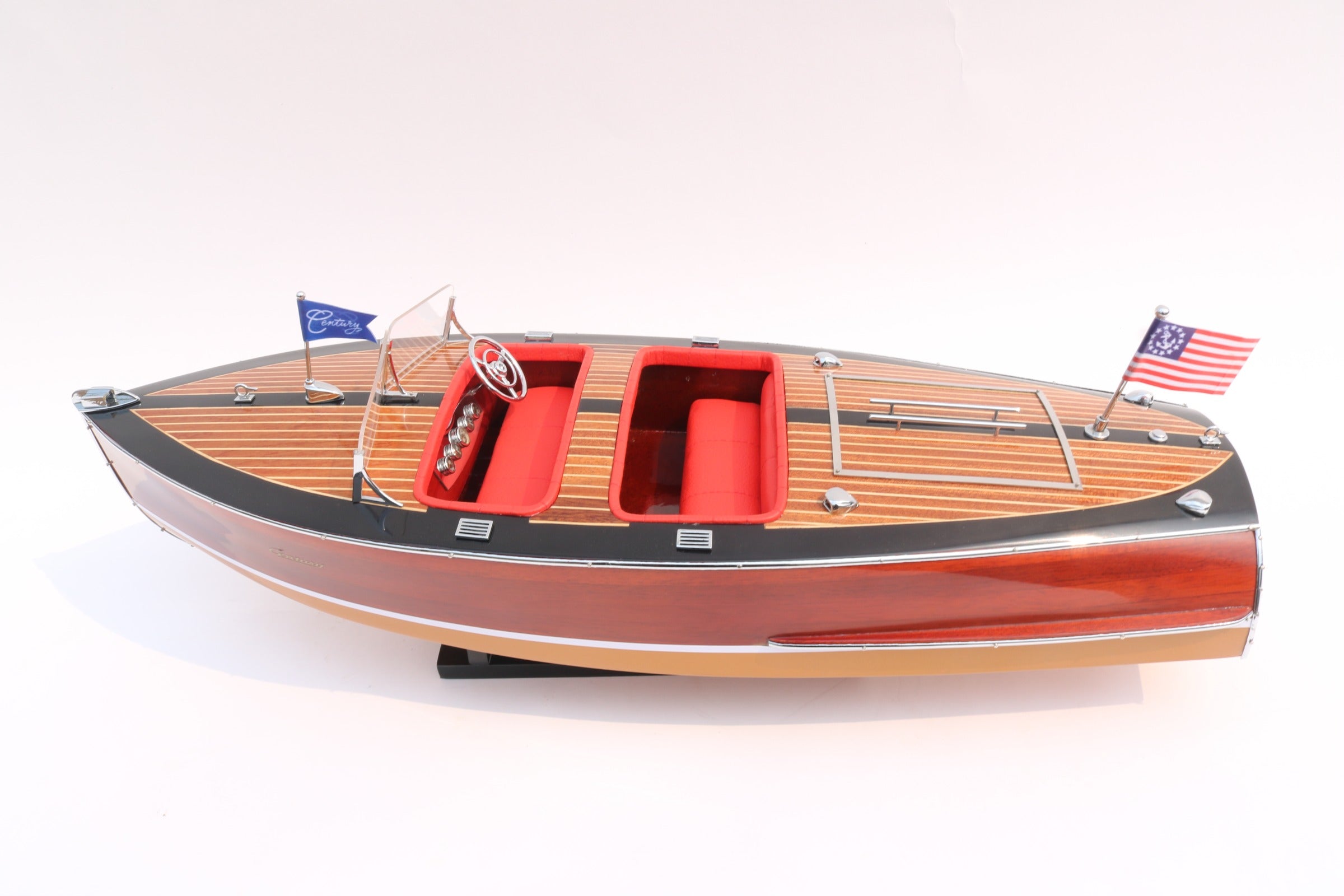 Modell-Speedboot Century Sea Maid 1942 Double Barrel 52 x 18 x H. 16 cm