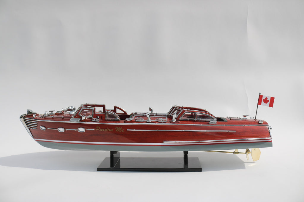 Model Speed Boat Pardon Me 51 x 13 x H. 12 cm