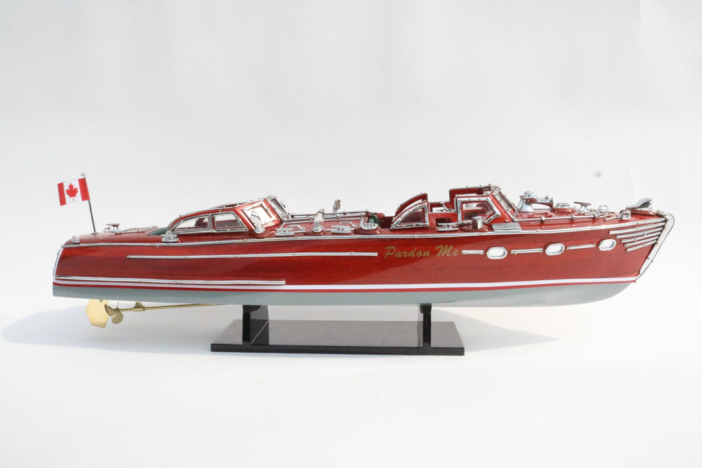 Model Speed Boat Pardon Me 51 x 13 x H. 12 cm