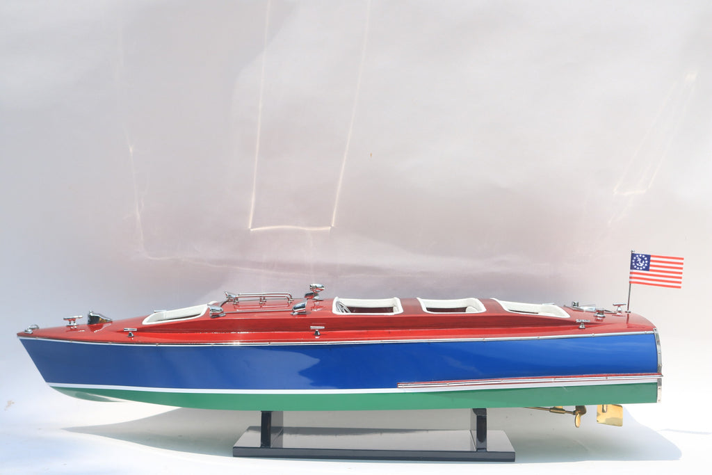 Modell-Speedboot Miss Catalina 5 Avalon (With cushion of Cream) 62 x 22 x H. 16 cm