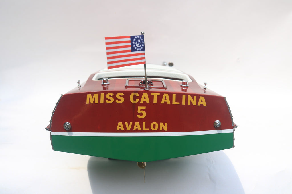 Modell-Speedboot Miss Catalina 5 Avalon (With cushion of Cream) 62 x 22 x H. 16 cm