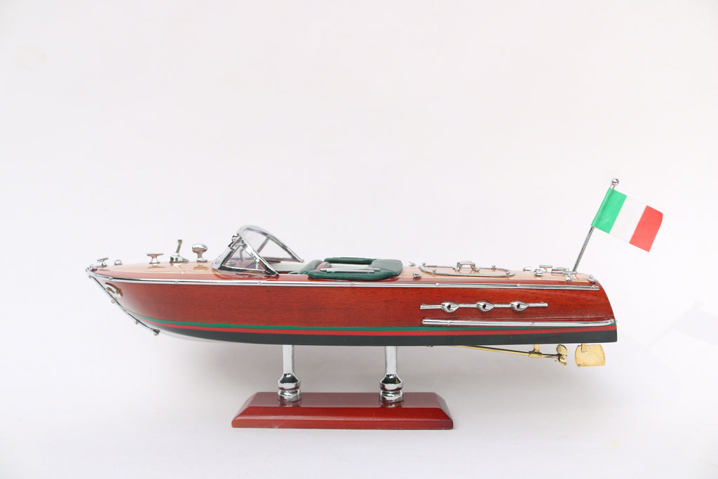 Modell-Speedboot Riva Ariston (dark blue hull painted) 25.5 x 8.5 x H. 9.5 cm