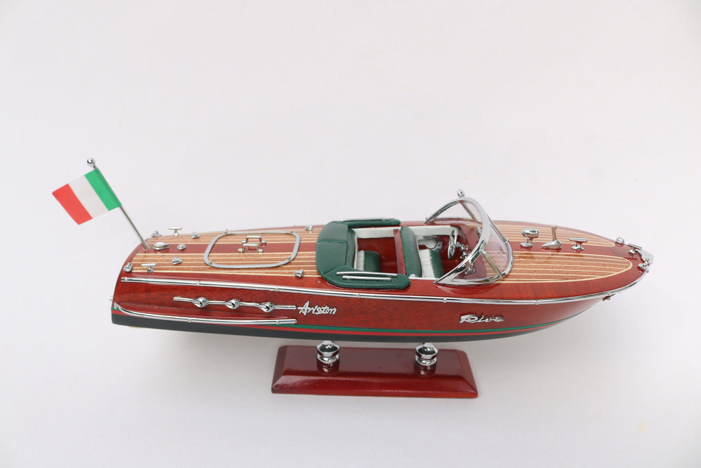 Modell-Speedboot Riva Ariston (dark blue hull painted) 25.5 x 8.5 x H. 9.5 cm