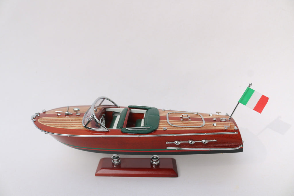 Modell-Speedboot Riva Ariston (dark blue hull painted) 25.5 x 8.5 x H. 9.5 cm