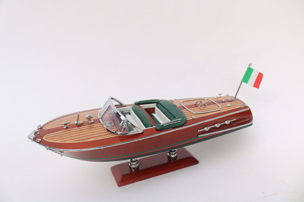 Modell-Speedboot Riva Ariston (dark blue hull painted) 25.5 x 8.5 x H. 9.5 cm
