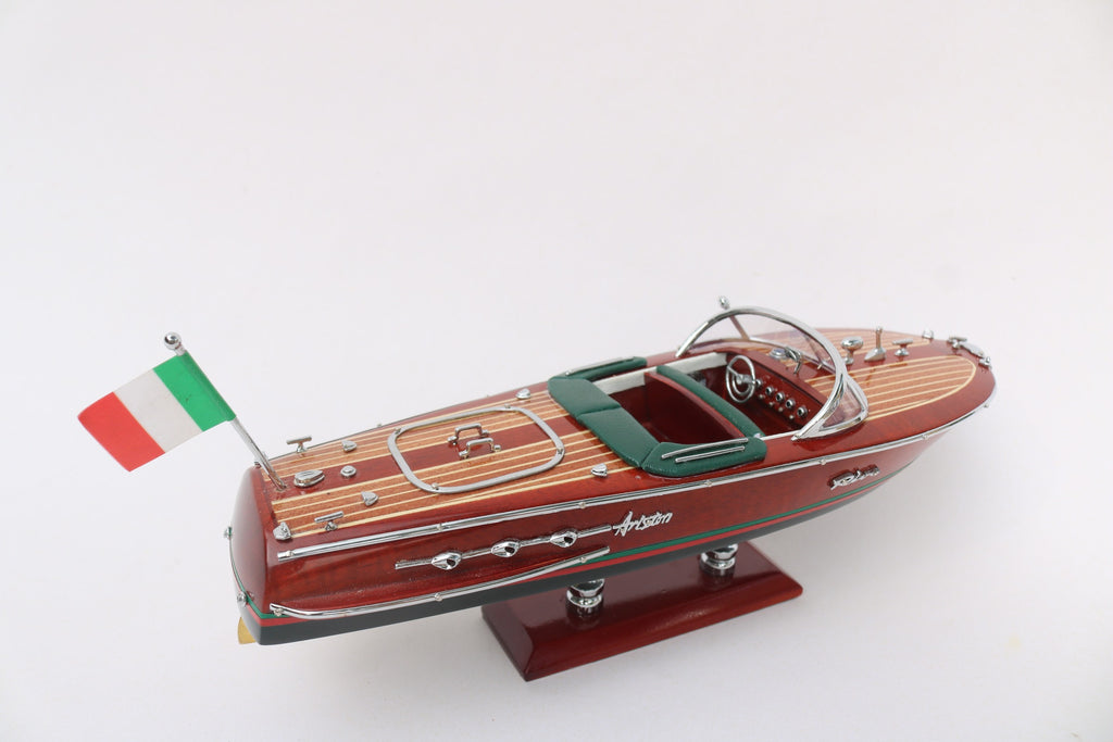 Modell-Speedboot Riva Ariston (dark blue hull painted) 25.5 x 8.5 x H. 9.5 cm