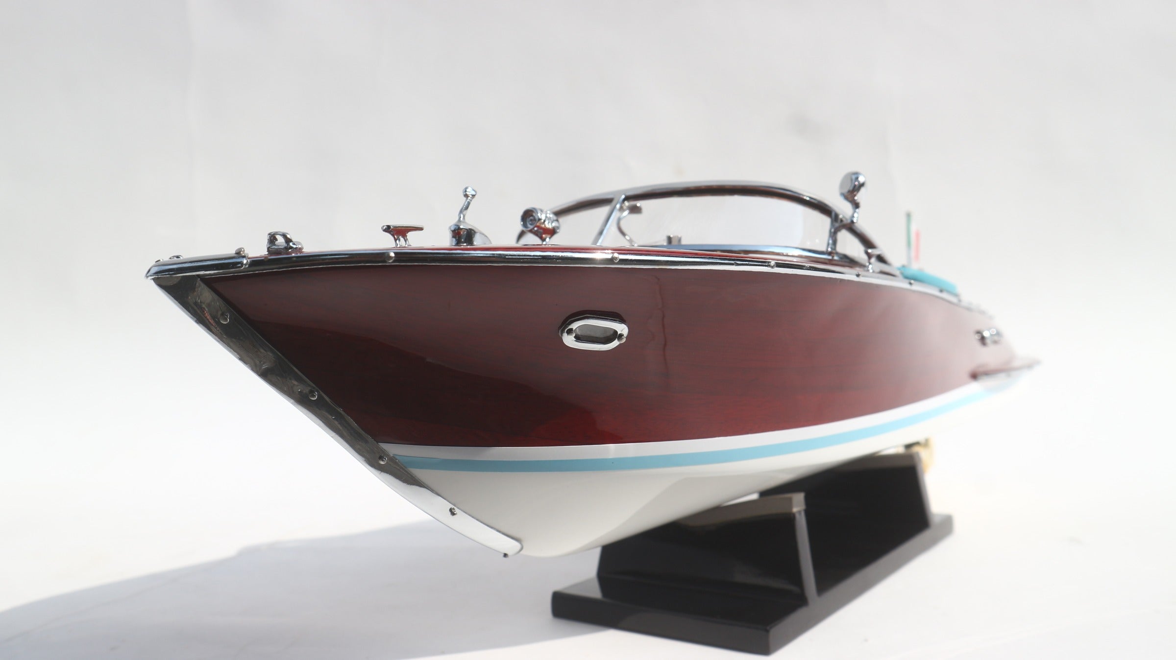 Model Speed Boat Riva Ariston (White hull) 50 x 14 x H. 14 cm