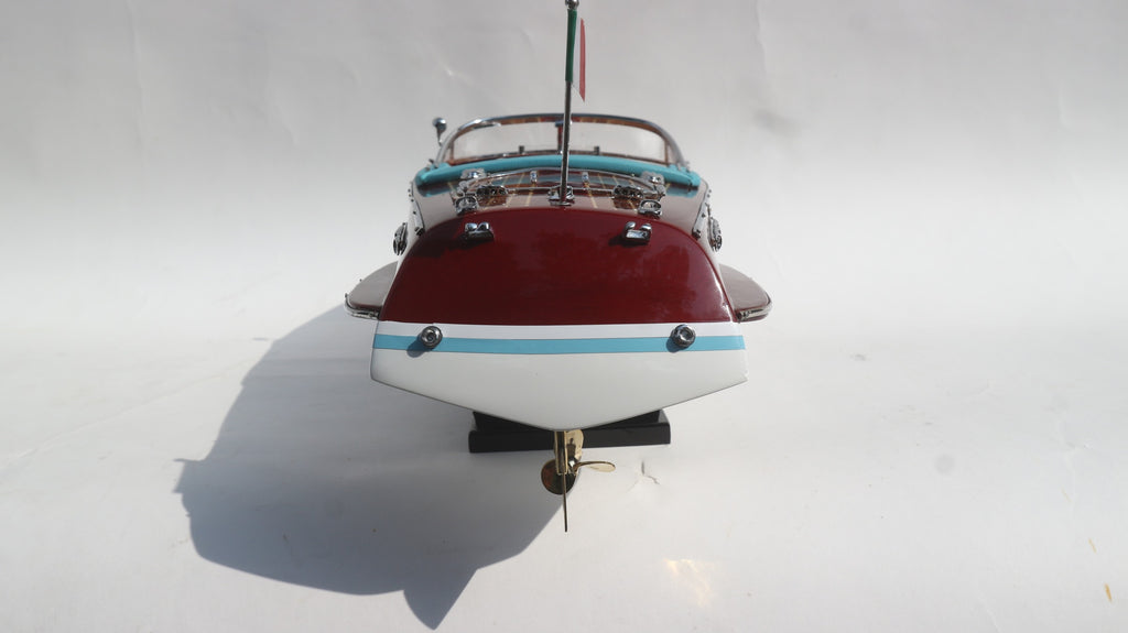 Model Speed Boat Riva Ariston (White hull) 50 x 14 x H. 14 cm