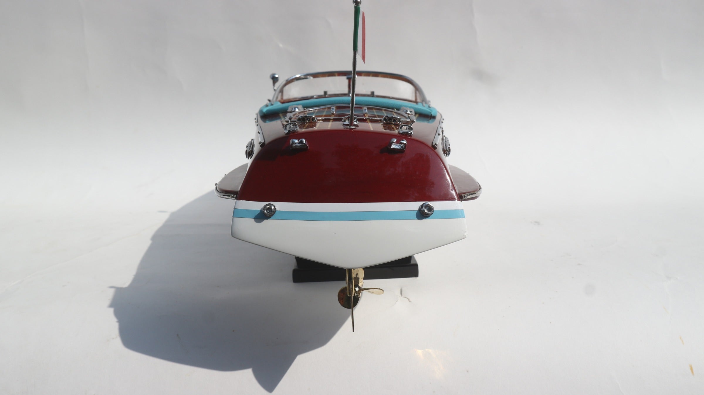Model Speed Boat Riva Ariston (White hull) 50 x 14 x H. 14 cm