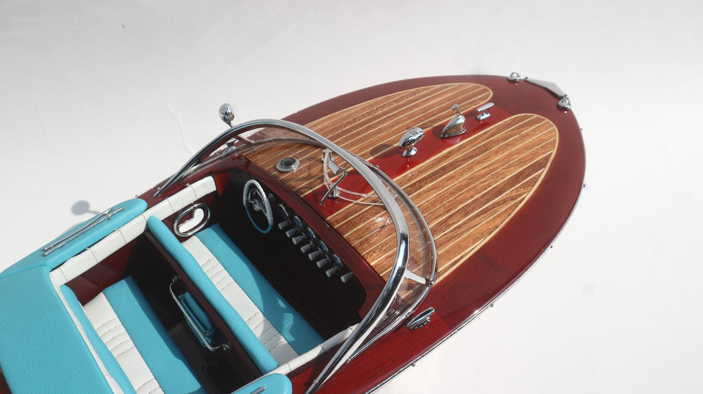 Model Speed Boat Riva Ariston (White hull) 50 x 14 x H. 14 cm