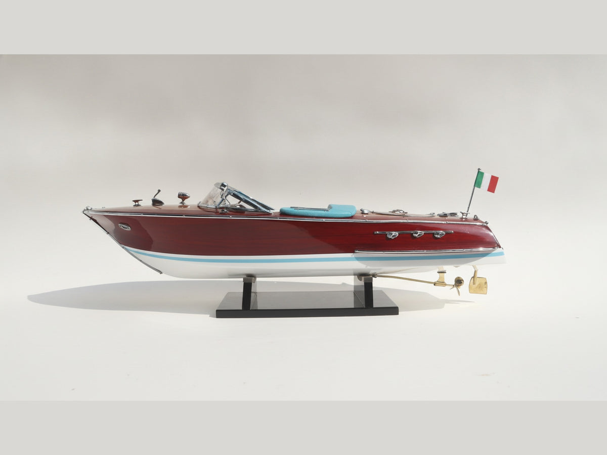 Model Speed Boat Riva Ariston (White hull) 50 x 14 x H. 14 cm