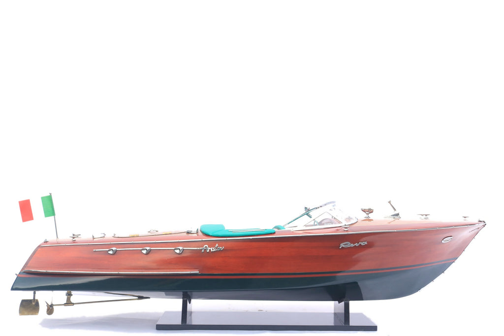 Model Speed Boat Riva Ariston (White hull) 90 x 27 x H. 22 cm