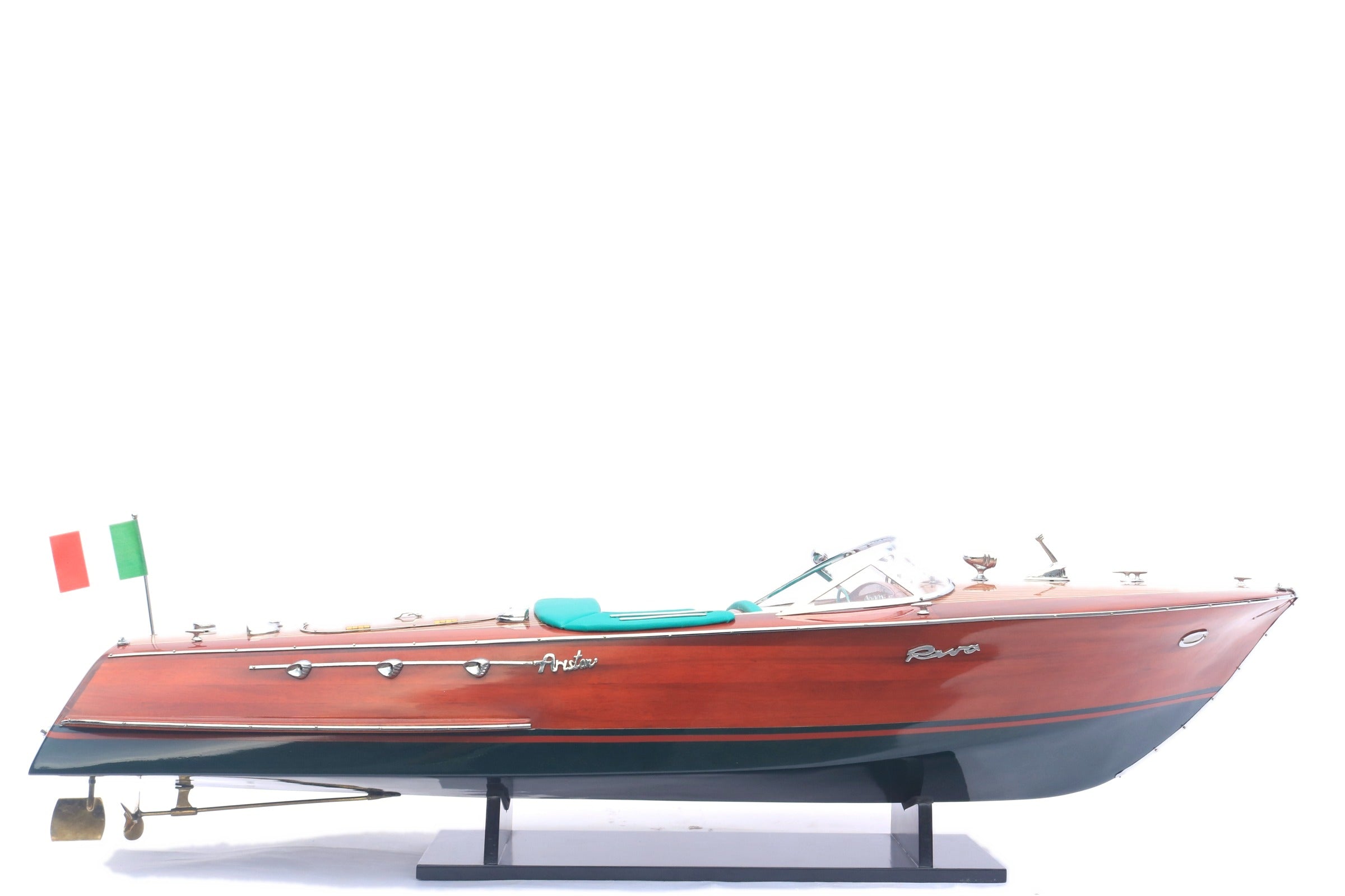 Model Speed Boat Riva Ariston (White hull) 90 x 27 x H. 22 cm