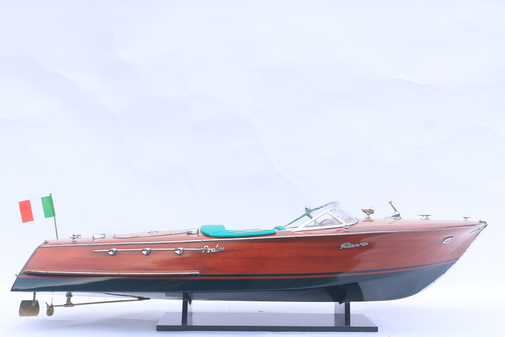 Modell-Speedboot Riva Ariston (White hull) 90 x 27 x H. 22 cm