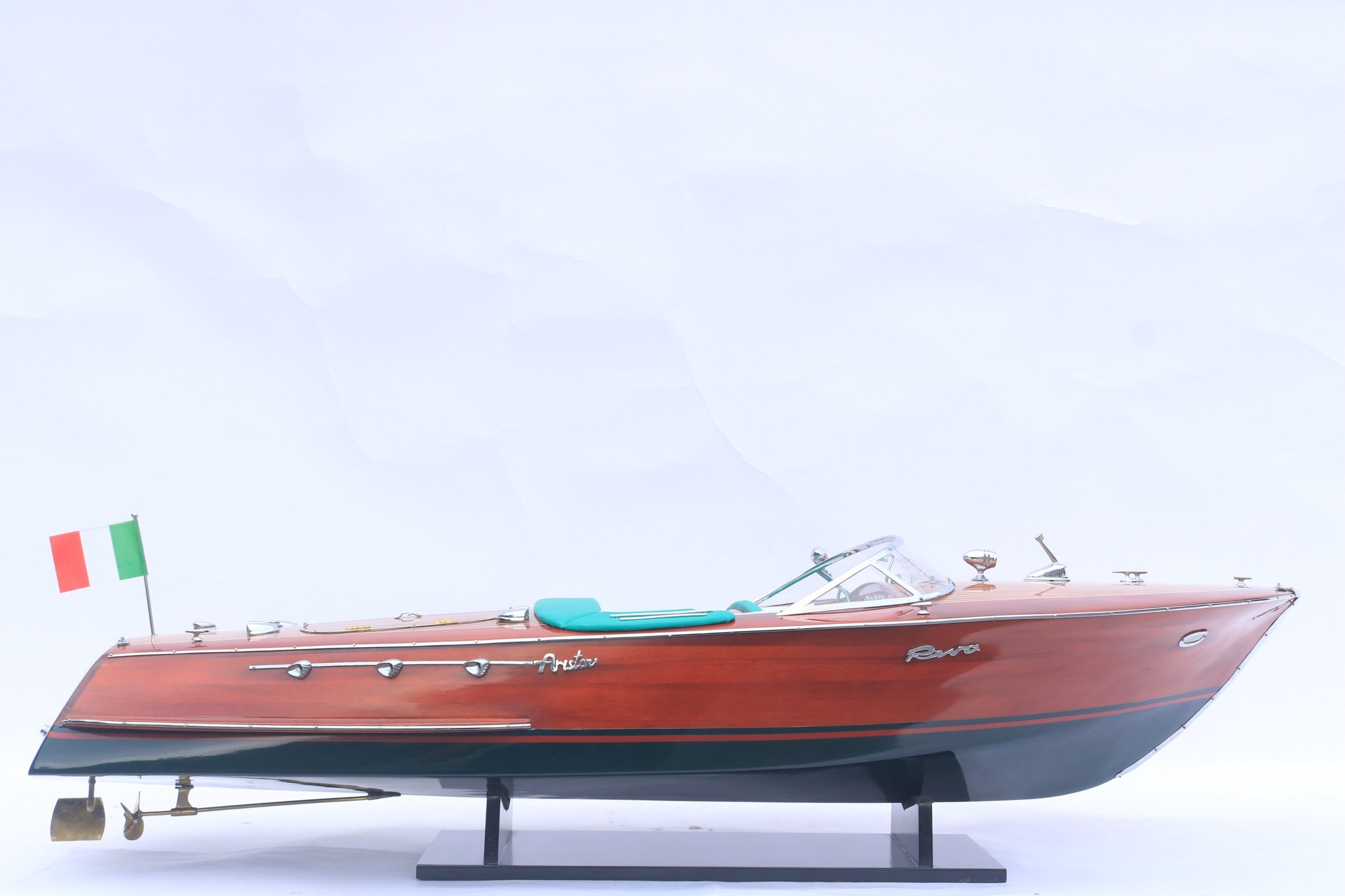 Modell-Speedboot Riva Ariston (White hull) 90 x 27 x H. 22 cm