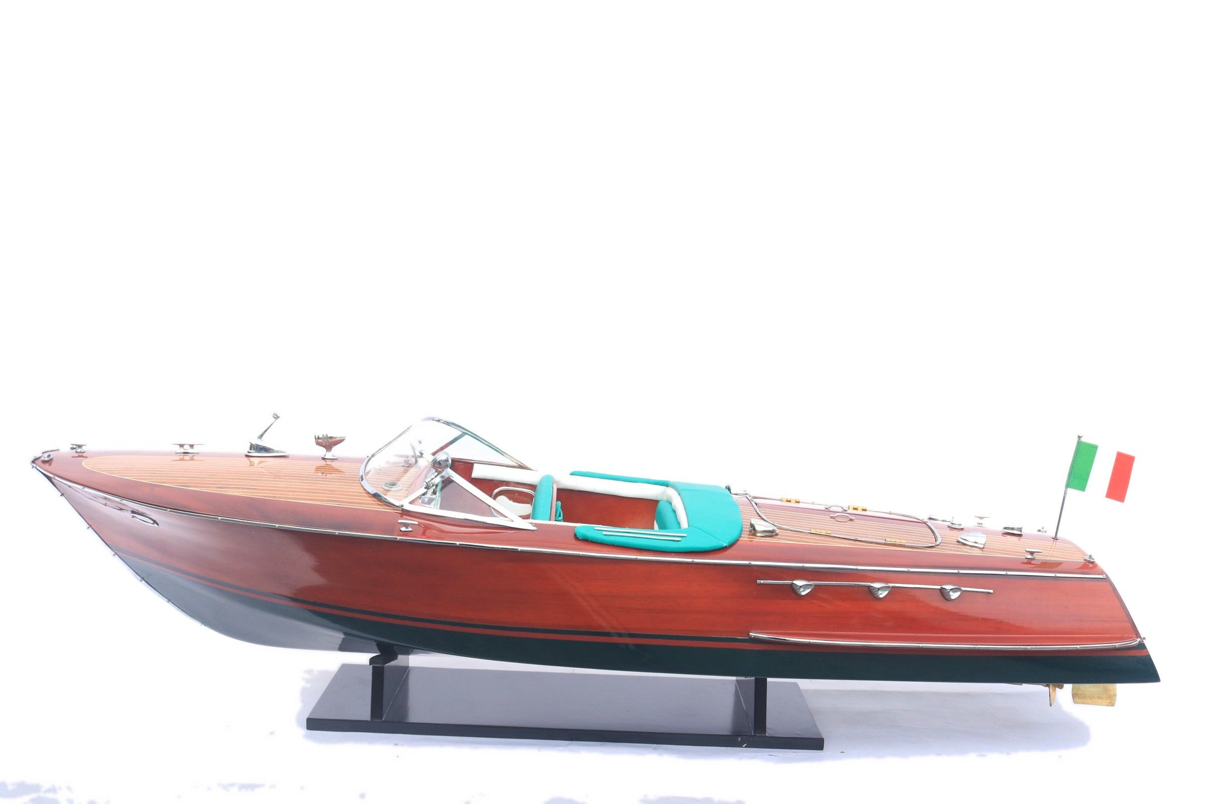 Model Speed Boat Riva Ariston (White hull) 90 x 27 x H. 22 cm