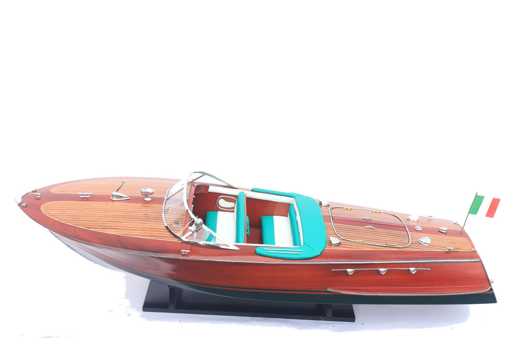 Model Speed Boat Riva Ariston (White hull) 90 x 27 x H. 22 cm