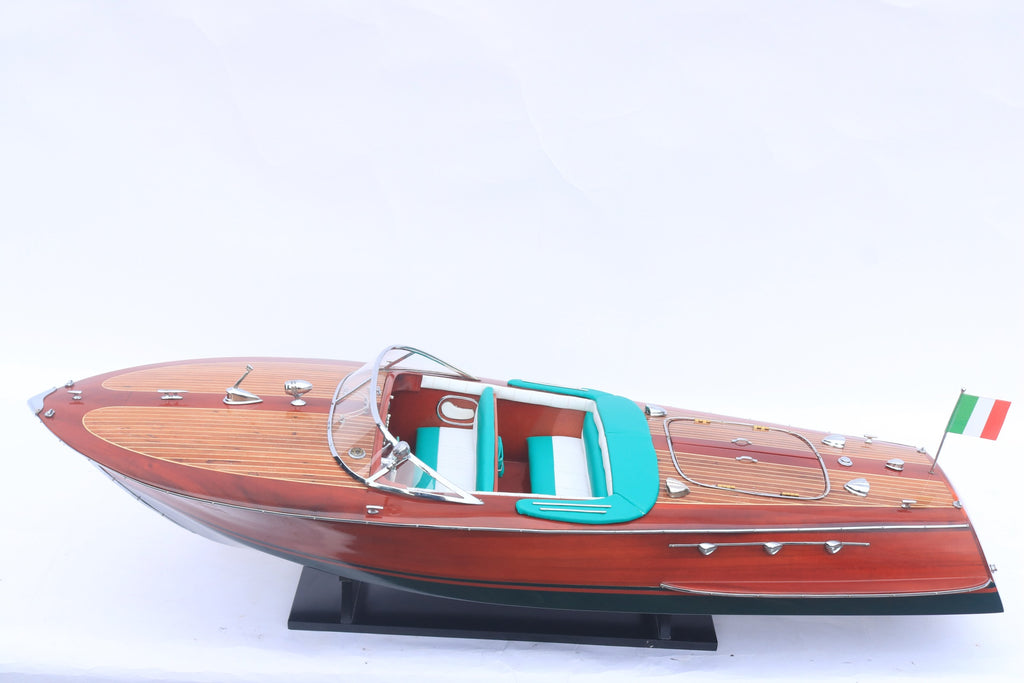 Modell-Speedboot Riva Ariston (White hull) 90 x 27 x H. 22 cm