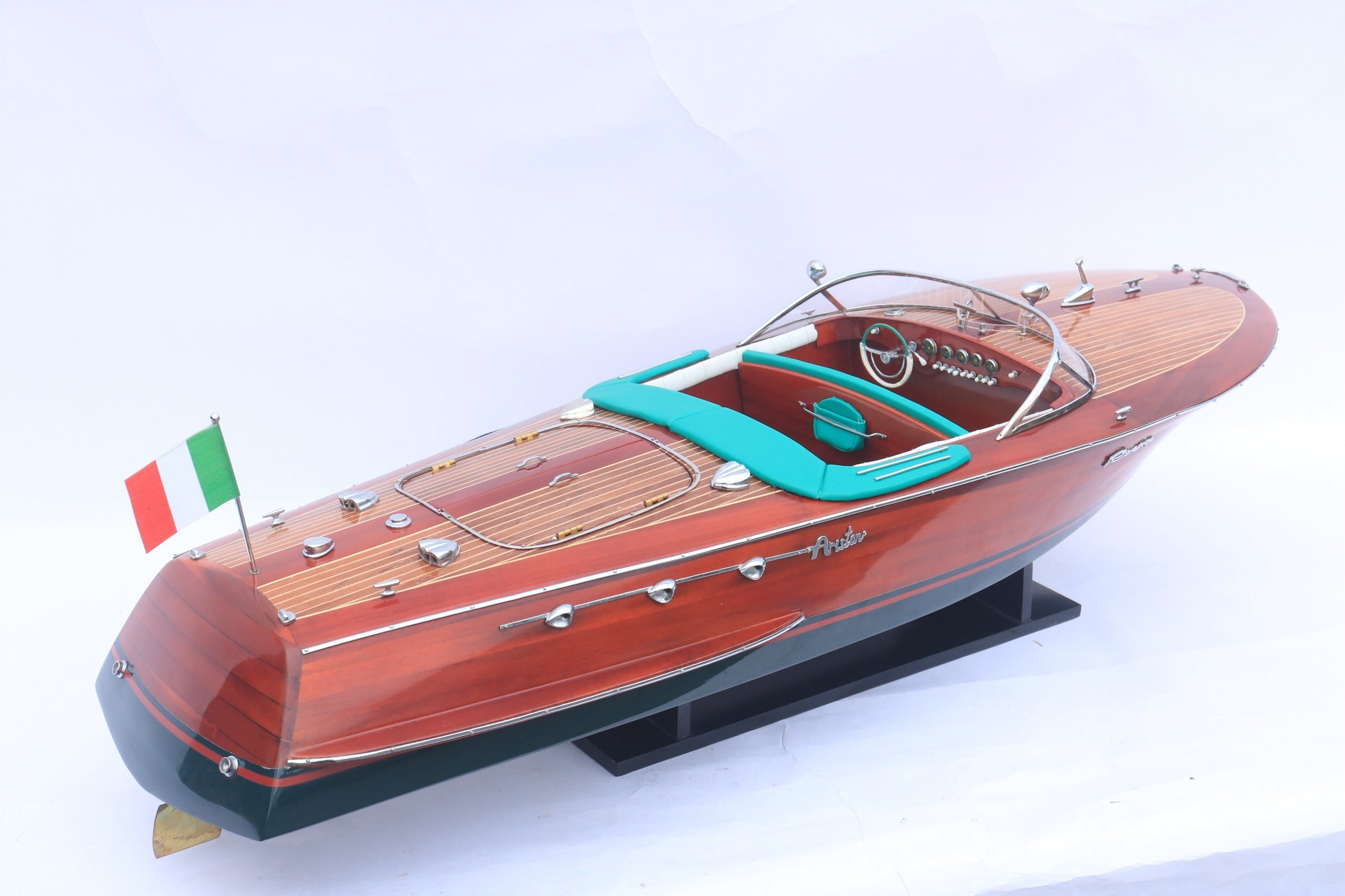 Modell-Speedboot Riva Ariston (White hull) 90 x 27 x H. 22 cm