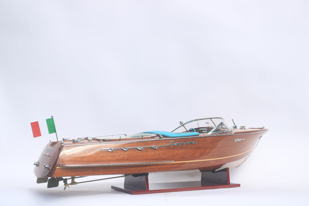 Model Speed Boat Super Riva Lamborghini 87 x 27 x H. 23 cm