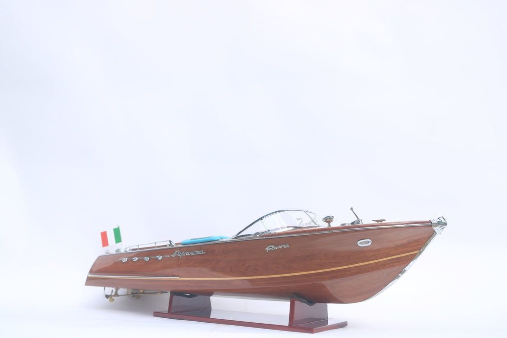 Model Speed Boat Super Riva Lamborghini 87 x 27 x H. 23 cm