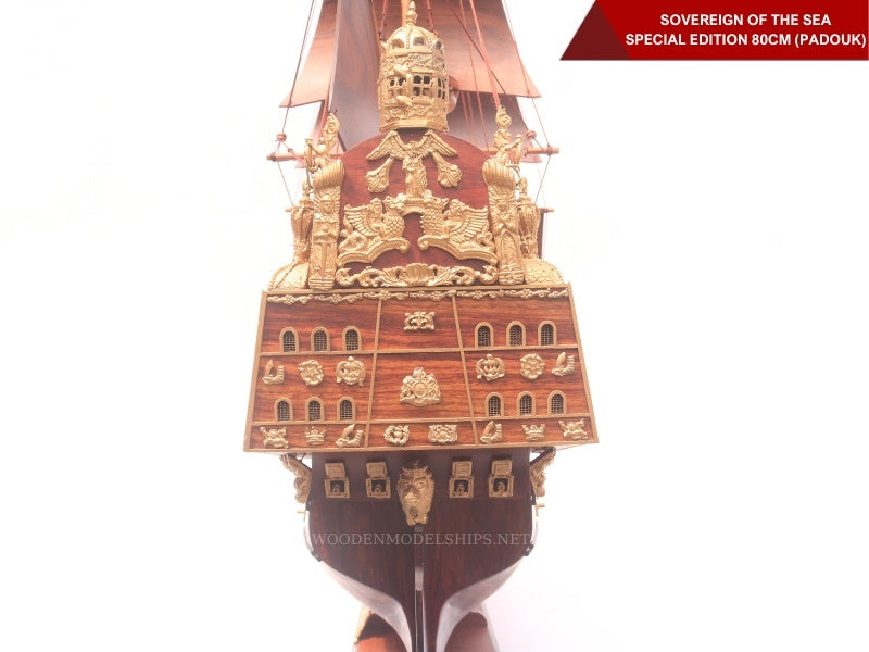 Model Tall Ship SOVEREIGN OF THE SEA - Special Edition (Padouk) 85 x 25 x H. 79 cm