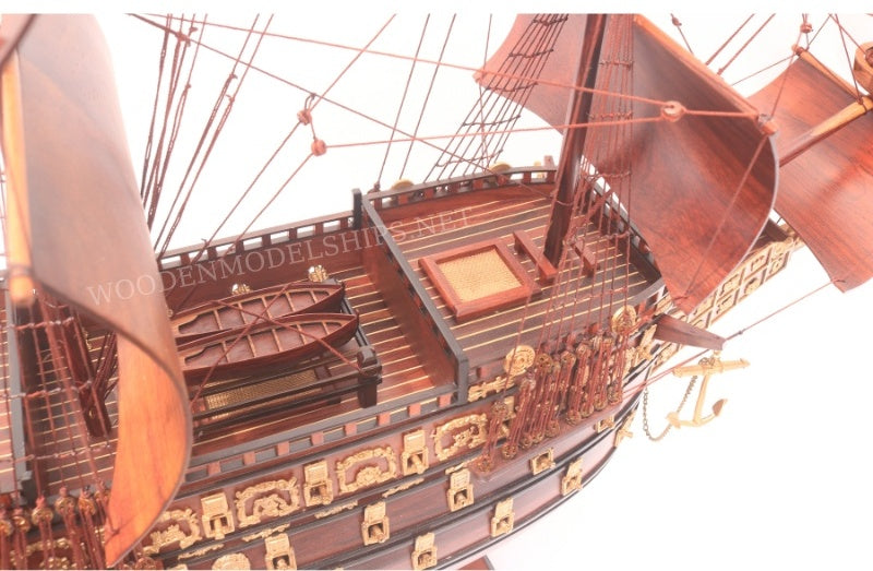 Model Tall Ship SOVEREIGN OF THE SEA - Special Edition (Padouk) 85 x 25 x H. 79 cm