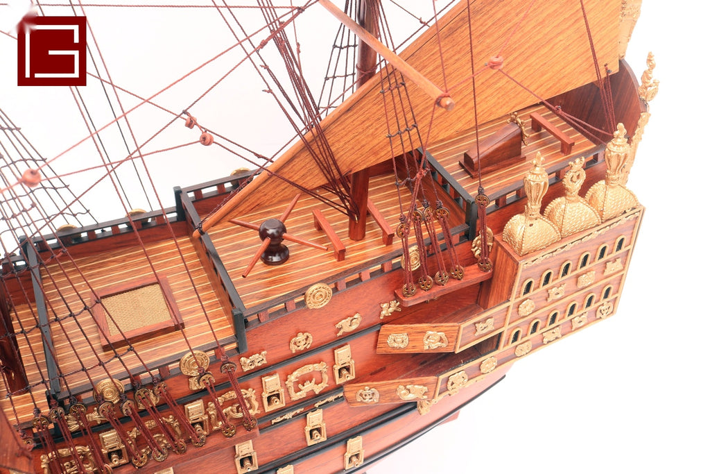 Model Tall Ship SOVEREIGN OF THE SEA - Special Edition (Rosewood) 85 x 25 x H. 79 cm
