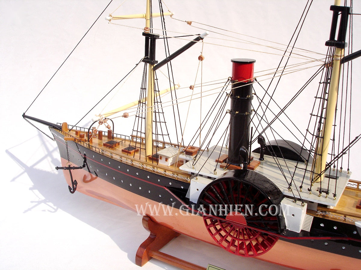 Model Tall Ship SS Central America 62 x 67 x H. 24 cm