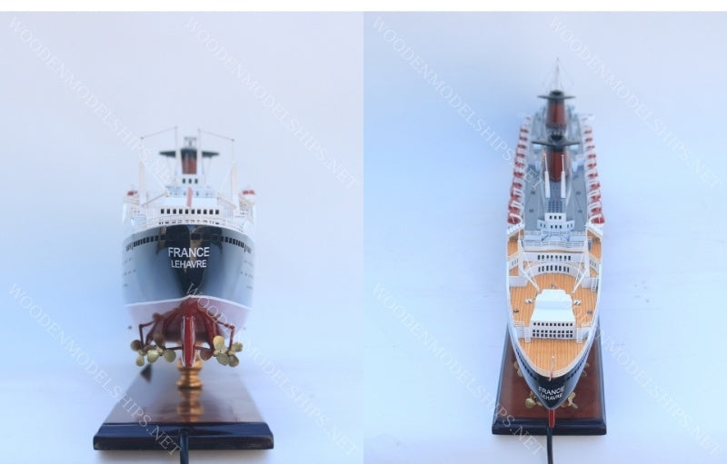 Model Ship SS FRANCE SPECIAL EDITION with LIGHTS 103 x 13 x H. 32 cm