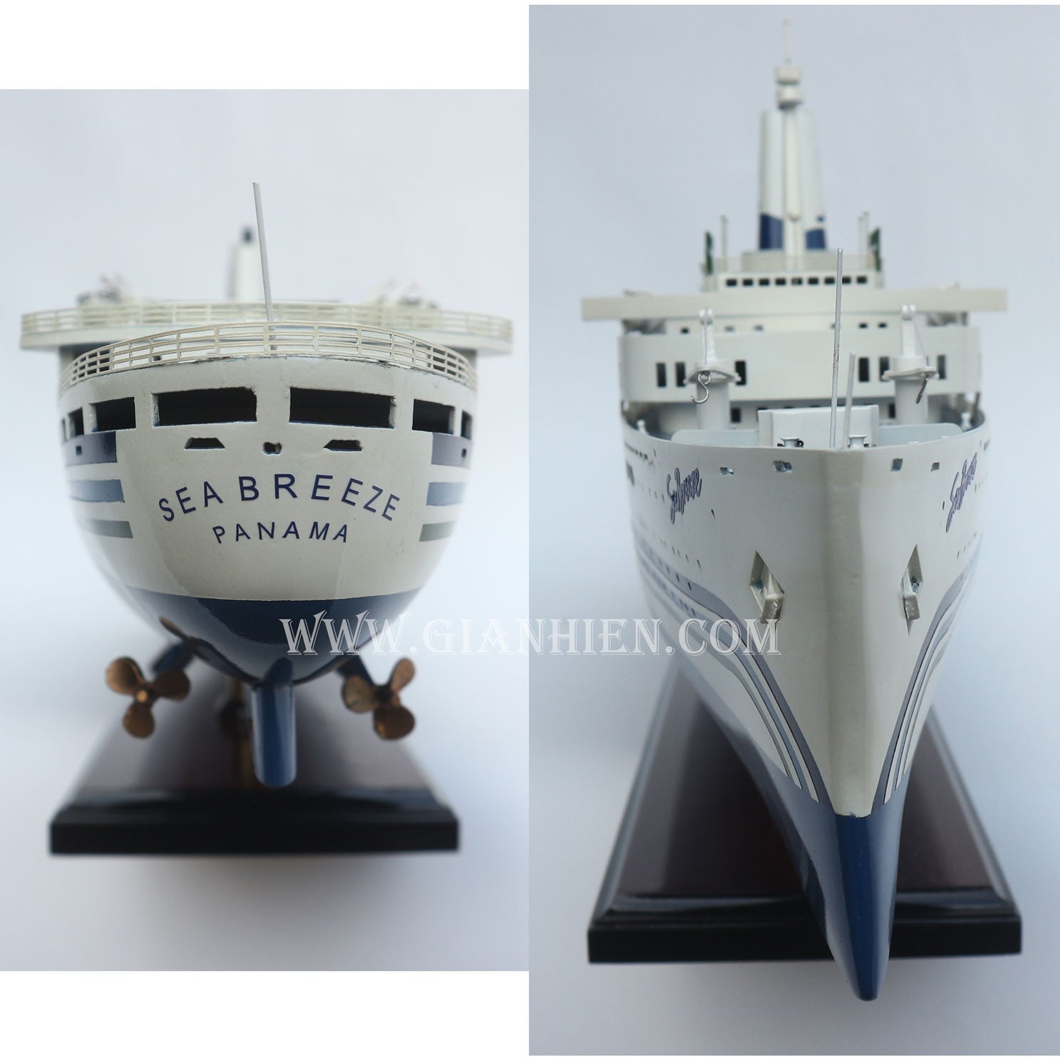 Modell-Ozeanliner SS SEA Breeze 61 x 9 x H. 21 cm
