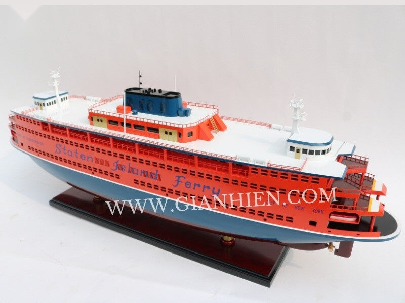 Model Ocean Liner Staten Island Ferry 80 x 18 x H. 30 cm