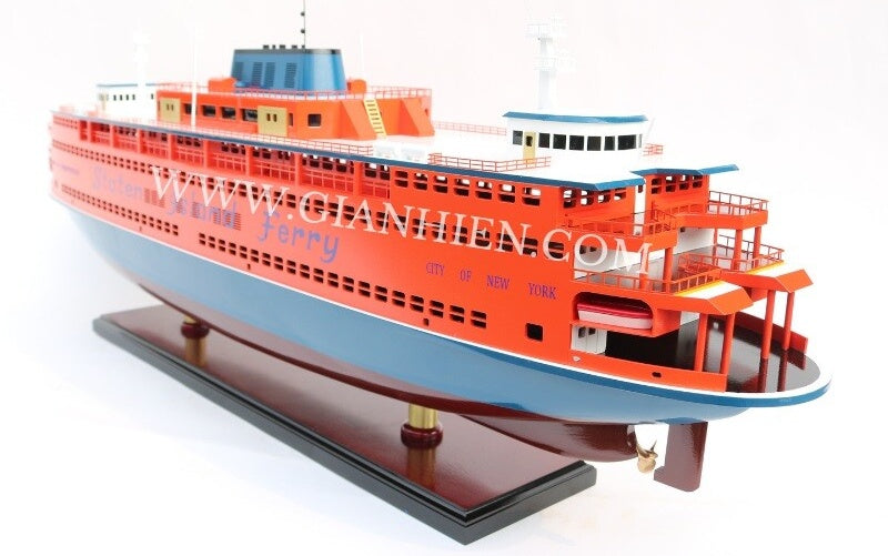 Model Ocean Liner Staten Island Ferry 80 x 18 x H. 30 cm