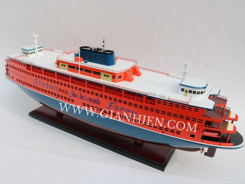 Model Ocean Liner Staten Island Ferry 80 x 18 x H. 30 cm