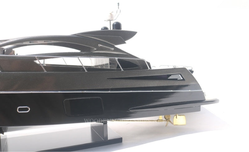 Model Yacht Sunseeker Predator 64 Black 91 x 22 x H. 35 cm