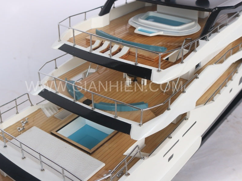 Modellyacht Sunseeker Yacht 161 100 x 24 x H. 43 cm