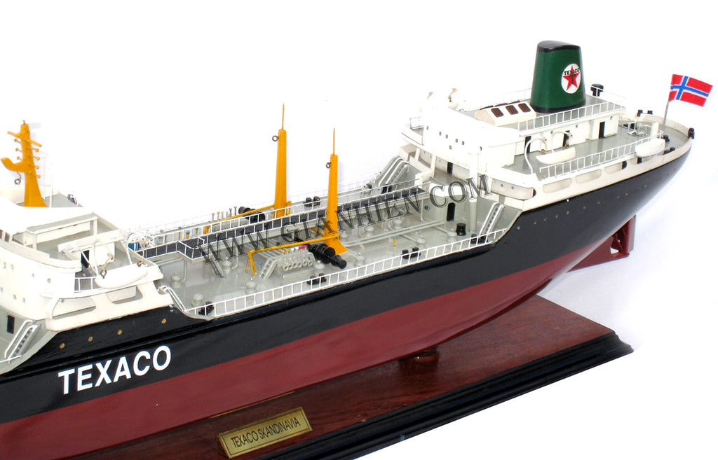 Modell-Frachtschiff Texaco Norge/ Skandinavia 80 x 13 x H. 24 cm
